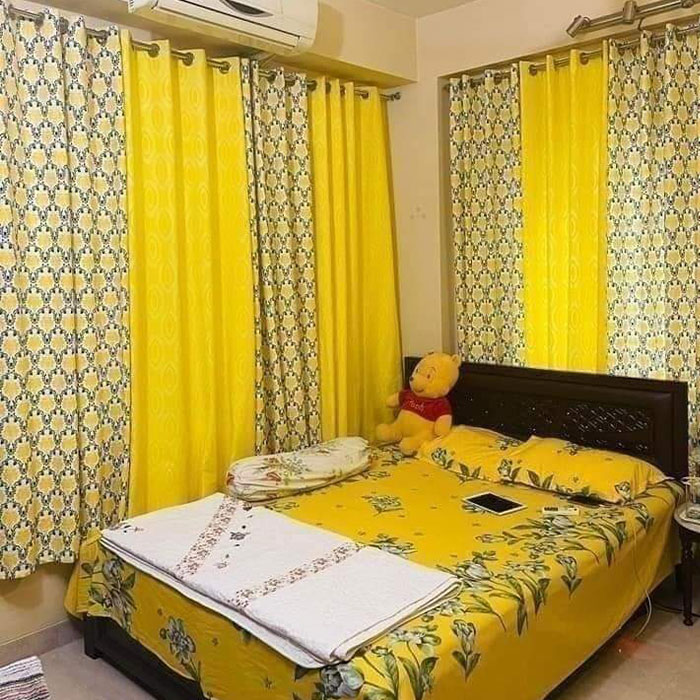 Yellow Color Bed sheet
