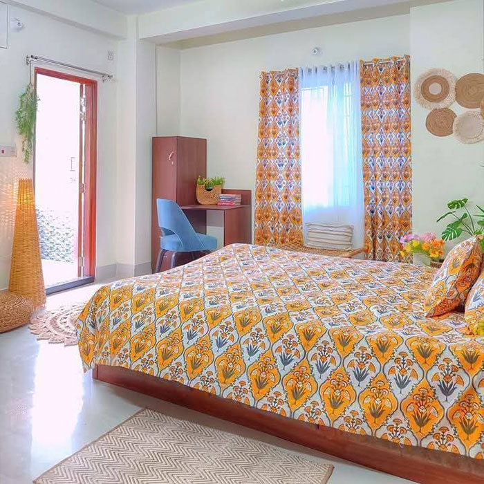 Yellow Color Bed sheet